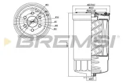 Kraftstofffilter BREMSI FE0827