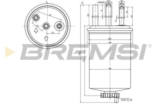 Kraftstofffilter BREMSI FE0828 Bild Kraftstofffilter BREMSI FE0828