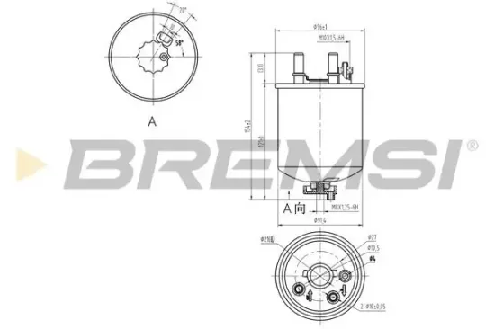 Kraftstofffilter BREMSI FE0832 Bild Kraftstofffilter BREMSI FE0832
