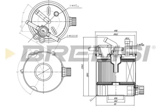 Kraftstofffilter BREMSI FE0835 Bild Kraftstofffilter BREMSI FE0835