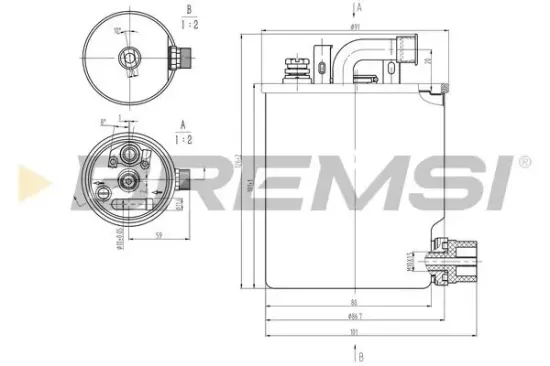 Kraftstofffilter BREMSI FE0836 Bild Kraftstofffilter BREMSI FE0836