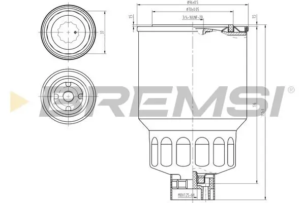 Kraftstofffilter BREMSI FE0838