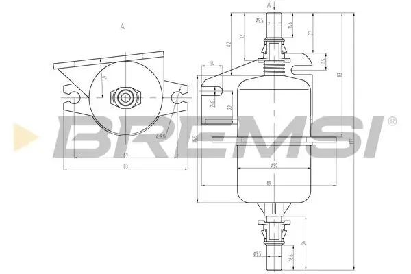 Kraftstofffilter BREMSI FE0842