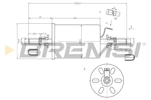 Kraftstofffilter BREMSI FE0845