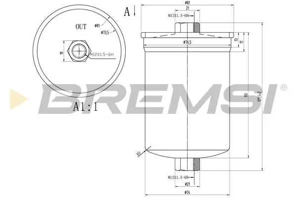Kraftstofffilter BREMSI FE1519