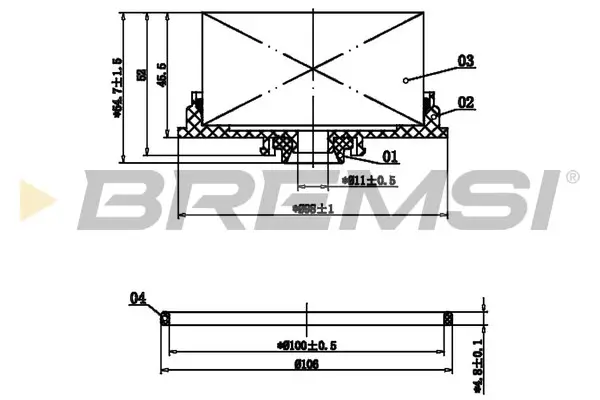Kraftstofffilter BREMSI FE2899