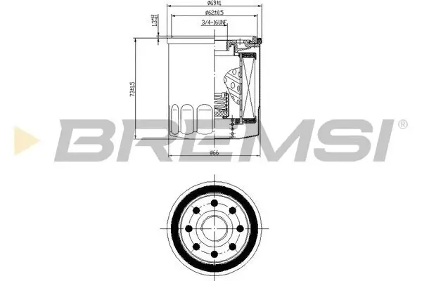 Ölfilter BREMSI FL0026