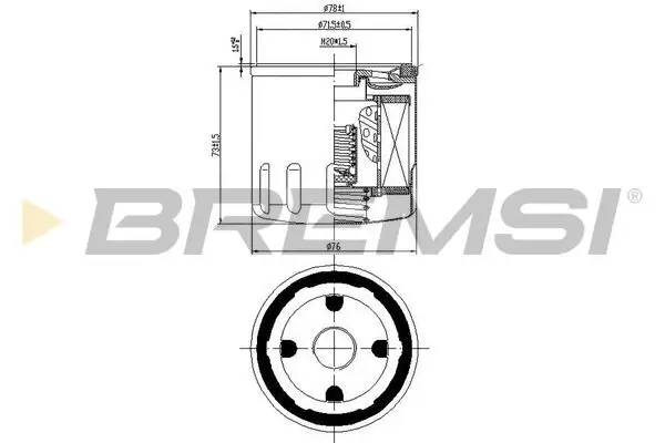 Ölfilter BREMSI FL0031