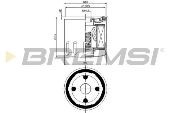 Ölfilter BREMSI FL0031 Bild Ölfilter BREMSI FL0031