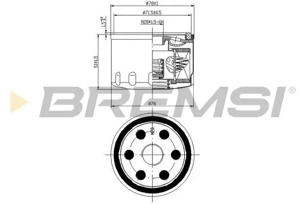 Ölfilter BREMSI FL0140