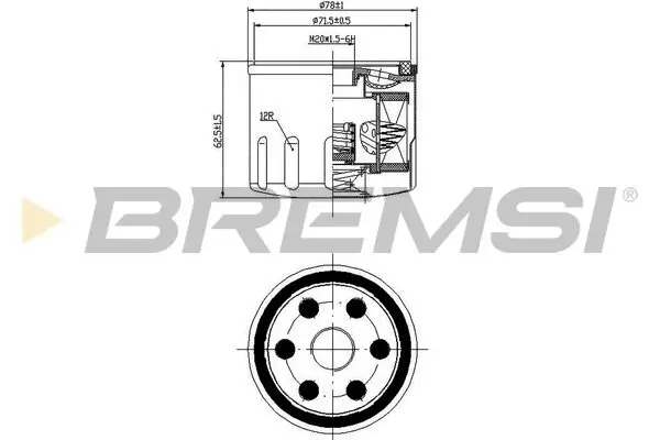 Ölfilter BREMSI FL0277