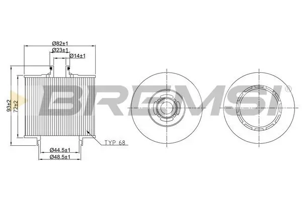 Ölfilter BREMSI FL2544