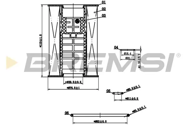 Ölfilter BREMSI FL2904
