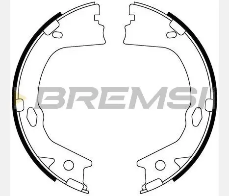 Bremsbackensatz, Feststellbremse Hinterachse BREMSI GF0899 Bild Bremsbackensatz, Feststellbremse Hinterachse BREMSI GF0899