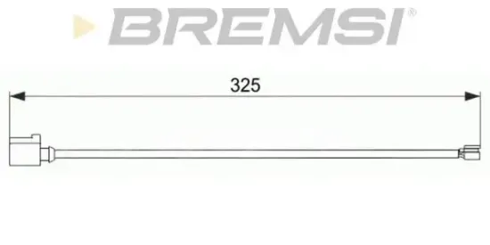 Warnkontakt, Bremsbelagverschleiß Vorderachse Hinterachse BREMSI WI0704 Bild Warnkontakt, Bremsbelagverschleiß Vorderachse Hinterachse BREMSI WI0704