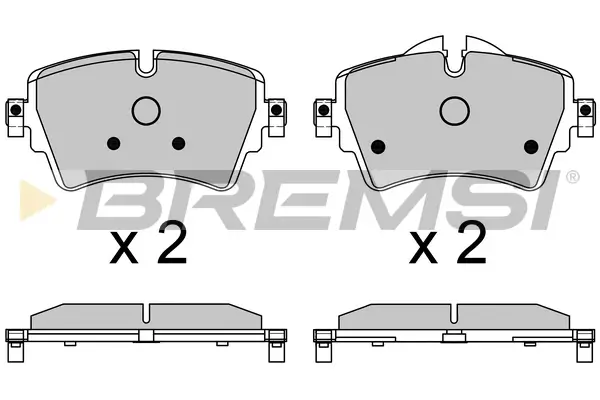 Bremsbelagsatz, Scheibenbremse Vorderachse BREMSI BP3639CE