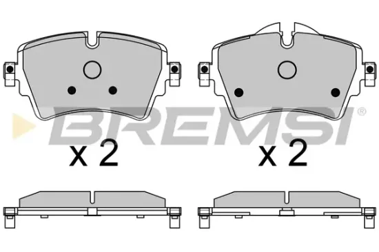 Bremsbelagsatz, Scheibenbremse Vorderachse BREMSI BP3639CE Bild Bremsbelagsatz, Scheibenbremse Vorderachse BREMSI BP3639CE