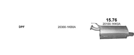 Endschalldämpfer hinten POLMO 15.76 Bild Endschalldämpfer hinten POLMO 15.76
