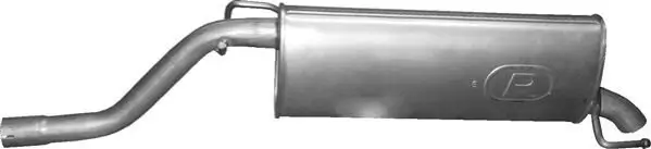 Endschalldämpfer hinten POLMO 07.439