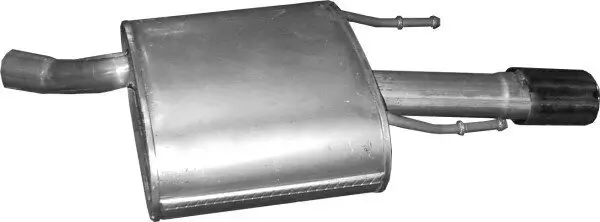 Endschalldämpfer hinten links POLMO 17.355