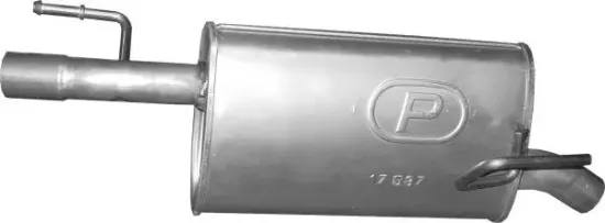 Endschalldämpfer hinten POLMO 17.587 Bild Endschalldämpfer hinten POLMO 17.587