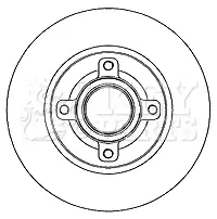 Bremsscheibe Hinterachse KEY PARTS KBD5808S Bild Bremsscheibe Hinterachse KEY PARTS KBD5808S