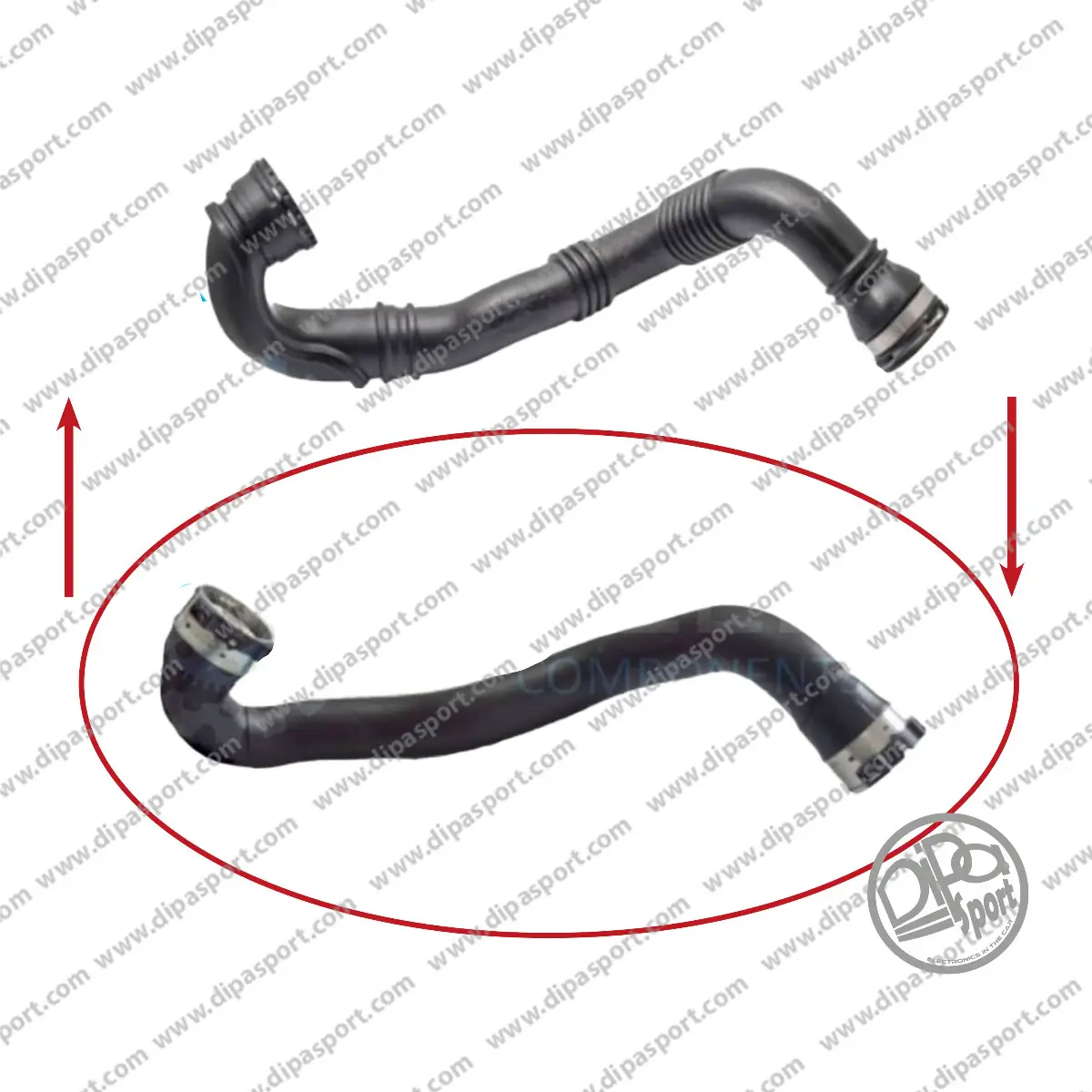 Ladeluftschlauch Ladeluftkühler DIPASPORT HSEKLR055DPSN