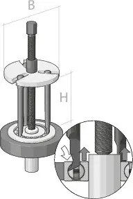 Abziehersatz, Kugellager GEDORE 1.92/1 Bild Abziehersatz, Kugellager GEDORE 1.92/1