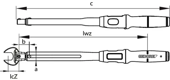 Drehmomentschlüssel GEDORE TF-Z550 Bild Drehmomentschlüssel GEDORE TF-Z550