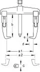 Abziehersatz GEDORE 1.07/K-1A-B Bild Abziehersatz GEDORE 1.07/K-1A-B