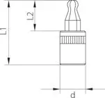 Steckschlüsseleinsatz GEDORE IN 20 K 4 Bild Steckschlüsseleinsatz GEDORE IN 20 K 4