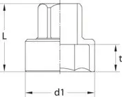 Steckschlüsseleinsatz GEDORE 19 SK 10 Bild Steckschlüsseleinsatz GEDORE 19 SK 10