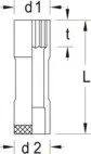 Steckschlüsseleinsatz GEDORE D 19 L 19 Bild Steckschlüsseleinsatz GEDORE D 19 L 19