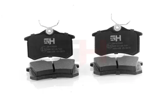 Bremsbelagsatz, Scheibenbremse Hinterachse GH GH-410201 Bild Bremsbelagsatz, Scheibenbremse Hinterachse GH GH-410201