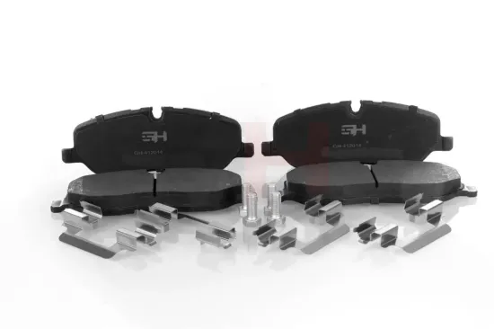 Bremsbelagsatz, Scheibenbremse Vorderachse GH GH-412014 Bild Bremsbelagsatz, Scheibenbremse Vorderachse GH GH-412014