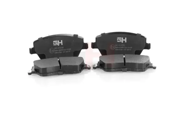 Bremsbelagsatz, Scheibenbremse Vorderachse GH GH-412258 Bild Bremsbelagsatz, Scheibenbremse Vorderachse GH GH-412258