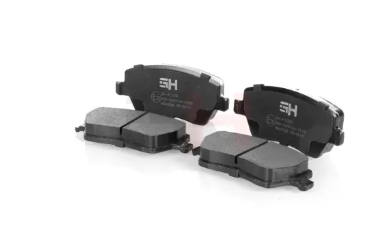 Bremsbelagsatz, Scheibenbremse Vorderachse GH GH-412258 Bild Bremsbelagsatz, Scheibenbremse Vorderachse GH GH-412258