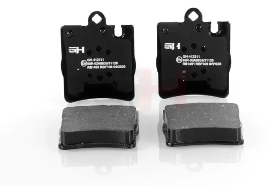 Bremsbelagsatz, Scheibenbremse Hinterachse GH GH-412311 Bild Bremsbelagsatz, Scheibenbremse Hinterachse GH GH-412311