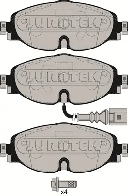 Bremsbelagsatz, Scheibenbremse JURATEK JCP4265 Bild Bremsbelagsatz, Scheibenbremse JURATEK JCP4265