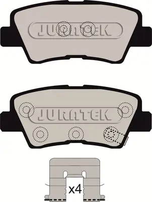 Bremsbelagsatz, Scheibenbremse JURATEK JCP8083 Bild Bremsbelagsatz, Scheibenbremse JURATEK JCP8083