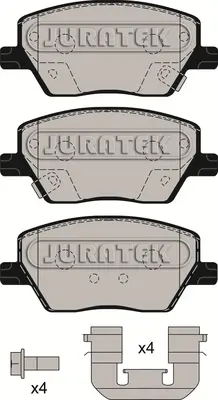 Bremsbelagsatz, Scheibenbremse Vorderachse JURATEK JCP8257 Bild Bremsbelagsatz, Scheibenbremse Vorderachse JURATEK JCP8257