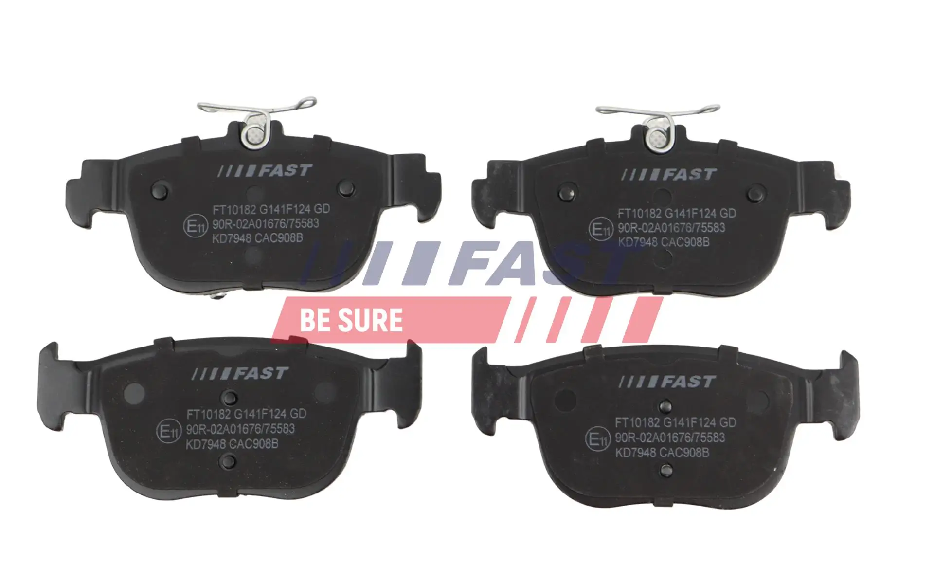 Bremsbelagsatz, Scheibenbremse Hinterachse FAST FT10182