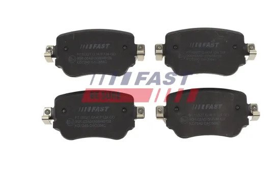 Bremsbelagsatz, Scheibenbremse Hinterachse FAST FT10327 Bild Bremsbelagsatz, Scheibenbremse Hinterachse FAST FT10327