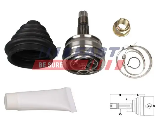 Gelenksatz, Antriebswelle radseitig FAST FT25019K