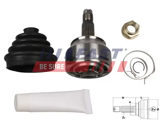 Gelenksatz, Antriebswelle radseitig FAST FT25083K Bild Gelenksatz, Antriebswelle radseitig FAST FT25083K