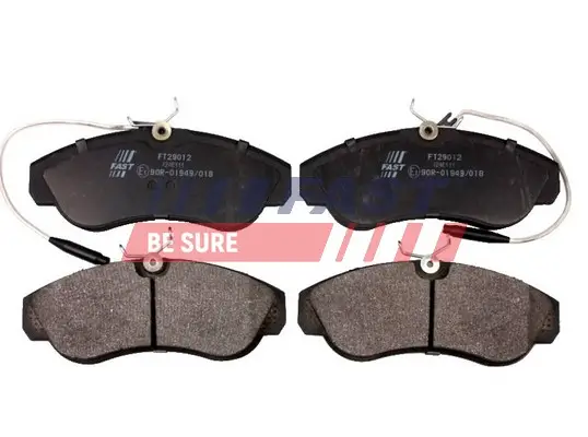 Bremsbelagsatz, Scheibenbremse Vorderachse FAST FT29012 Bild Bremsbelagsatz, Scheibenbremse Vorderachse FAST FT29012