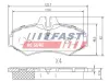 Bremsbelagsatz, Scheibenbremse Hinterachse FAST FT29014 Bild Bremsbelagsatz, Scheibenbremse Hinterachse FAST FT29014
