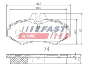 Bremsbelagsatz, Scheibenbremse FAST FT29014