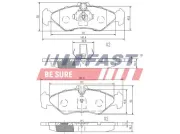 Bremsbelagsatz, Scheibenbremse FAST FT29017