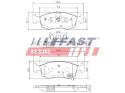 Bremsbelagsatz, Scheibenbremse FAST FT29042